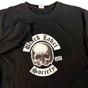 BLACK LABEL SOCIETY Long Sleeve BLS ZAKK WYLDE‎ SDMF Punk Rock Band Tee Y2k  L